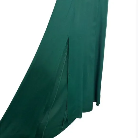 Reformation Gavin Midi Dress in Emerald - Picture 11 of 12